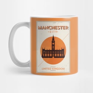 Manchester Poster Design Mug